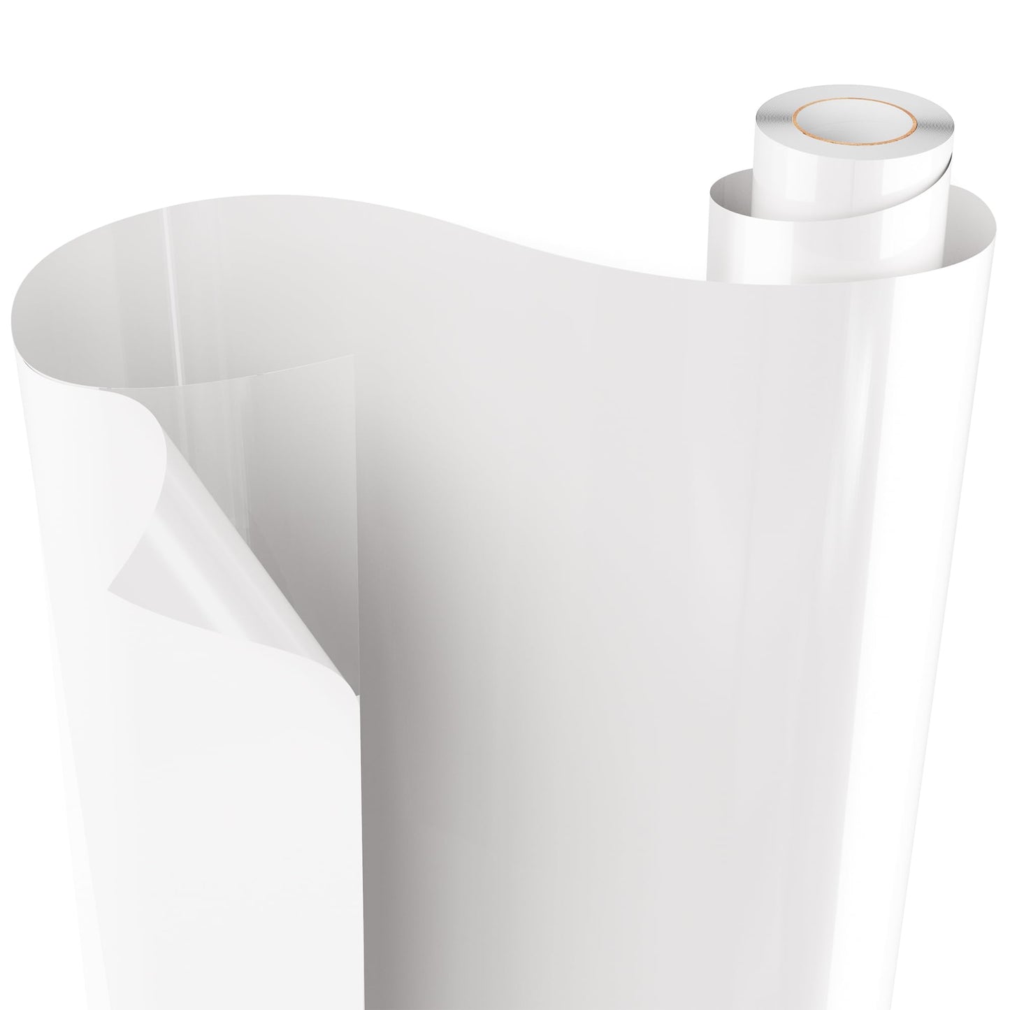 JAVIGA White Puff Vinyl Heat Transfer, 10''x 10FT Iron on Vinyl Compatible with Cricut and All Cutting Machine, DIY Heat Transfer Vinyl Roll Design