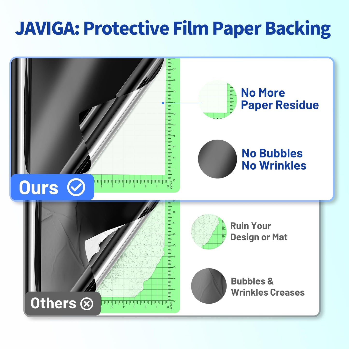 JAVIGA Black Matte Permanent Vinyl for Festival Decorations, 12'' x 10 FT Adhesive Vinyl Compatible with Cricut, Indoor & Outdoor Matte Vinyl Roll for DIY Art Decor, Wall Sticker, Mug Decal