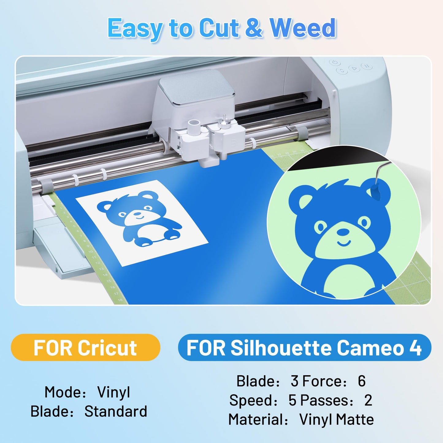 JAVIGA Blue Permanent Vinyl for Cricut Cutting Machines, 12'' x 40 FT Blue Vinyl for Birthday Party DIY Art Decorations, Glossy Blue Adhesive Vinyl Roll for Wall Stickers, Signs, Mug, Cards, Car Decals