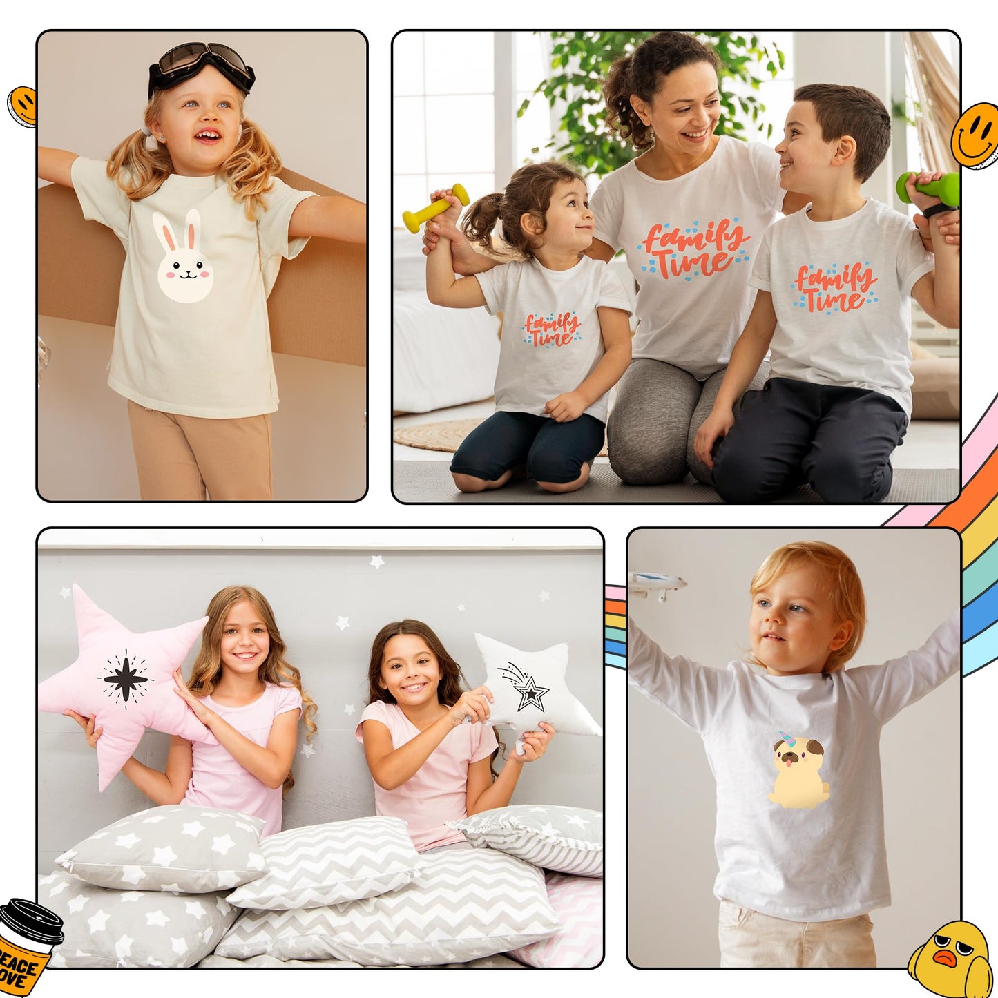 JAVIGA Plotterfolie Textil 30.5cm x 25.4cm-Flexfolie Plotterfolie Vinyl 22 Stück, Weiß & Schwarz Bügelfolie für Textilien, Transferfolie zum Aufbügeln T-Shirts & Stoffe (20 Farben)