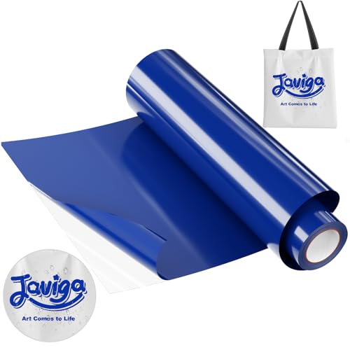 JAVIGA 熱転写ラバーシート アイロンプリントシート PU素材DIY用 約30.48*304.8cm Ｔシャツ 布 綿 ポリエステルに適応 洗濯可能 (ロイヤルブルー)