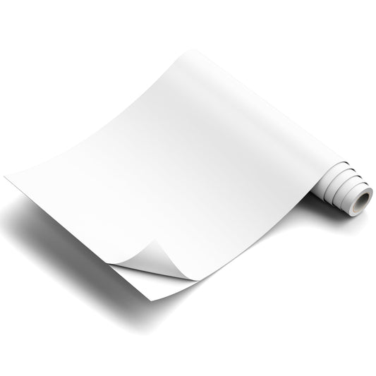 JAVIGA Vinilo Permanente Blanco Brillante 2 Rollo, Vinilo Adhesivo 30.5 x 457cm para Cricut, Vinilo Impermeable Permanente para Decoraciones y Recuerdoss, Pegatinas de Pared, DIY Mug Party Car Decal