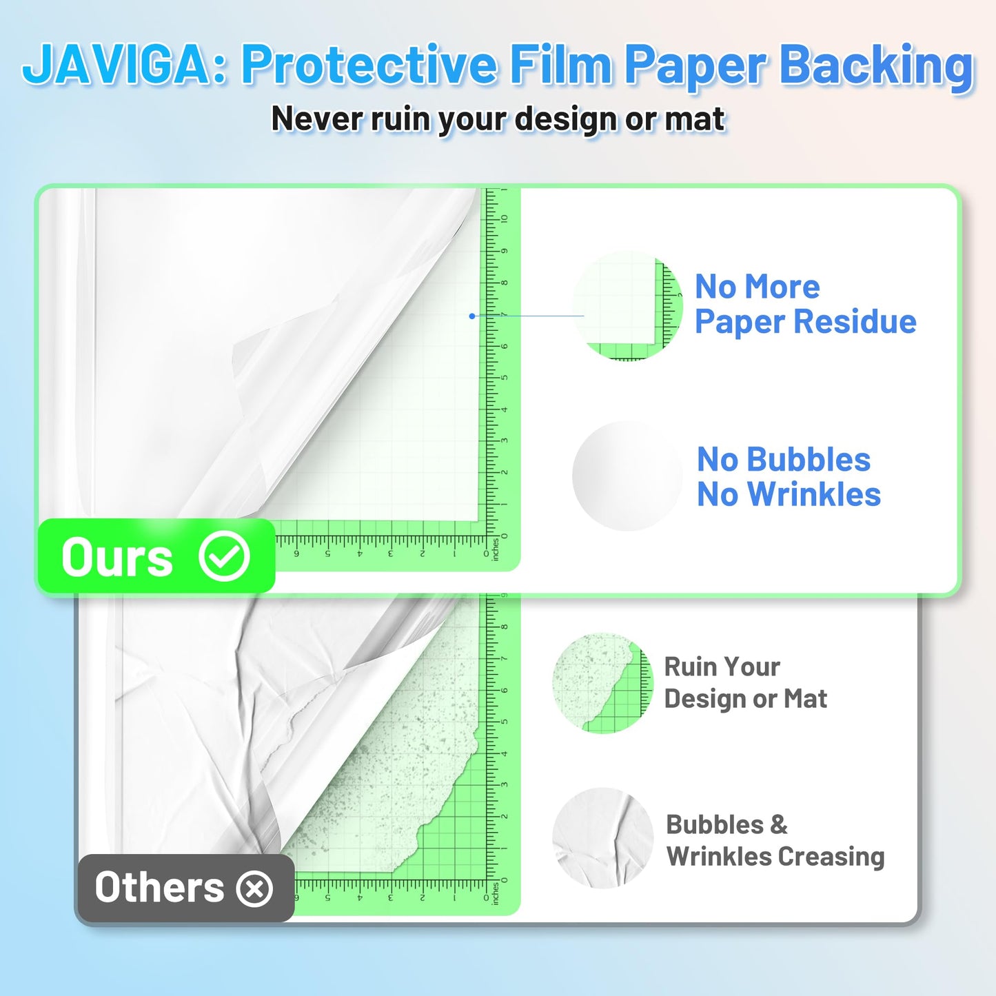 JAVIGA White Permanent Vinyl 12 x 40 FT Adhesive Vinyl for Cricut Glossy White Vinyl Roll Compatible with All Cutting Machine Silhouette Cameo Cutters Indoor Outdoor DIY Craft Wall Decor