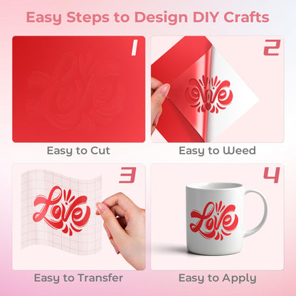 JAVIGA Vinilo Permanente Rojo Brillante Rollo, Vinilo Adhesivo 30.5 x 305cm para Cricut, Vinilo Impermeable Permanente para Decoraciones y Recuerdoss, Pegatinas de Pared, DIY Mug Party Car Decal
