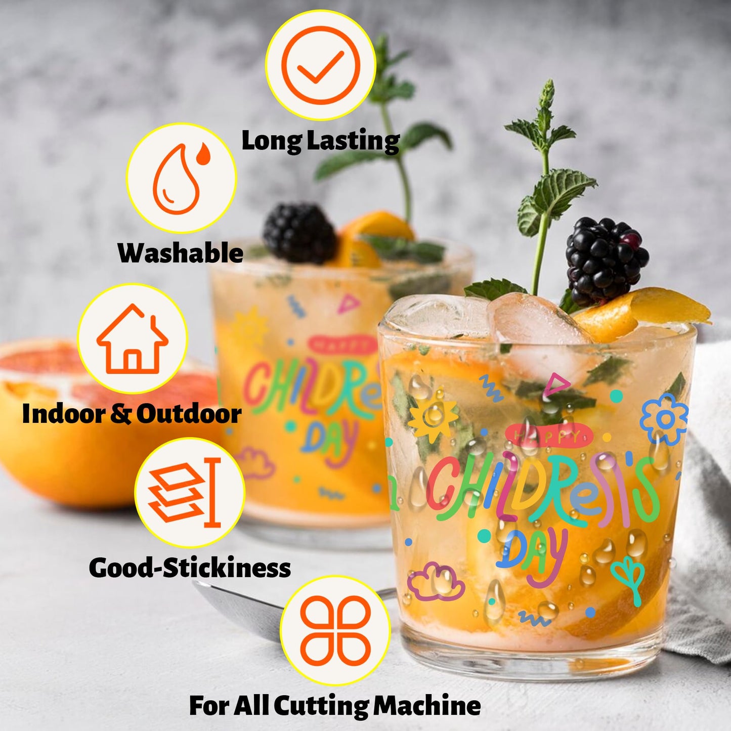 JAVIGA Green Permanent Vinyl Roll for Cutting Machines, 12'' x 6FT Glossy Adhesive Vinyl Roll for Party Decorations, Indoor & Outdoor DIY Mug, Wall Stickers, Decals
