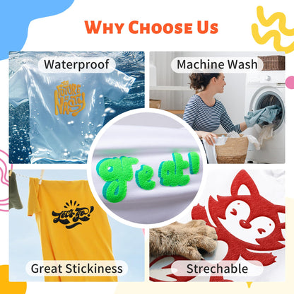 JAVIGA Green Puff Vinyl Heat Transfer, 10''x 10FT Iron on Vinyl Compatible with Cricut and All Cutting Machine, DIY Heat Transfer Vinyl Roll Design