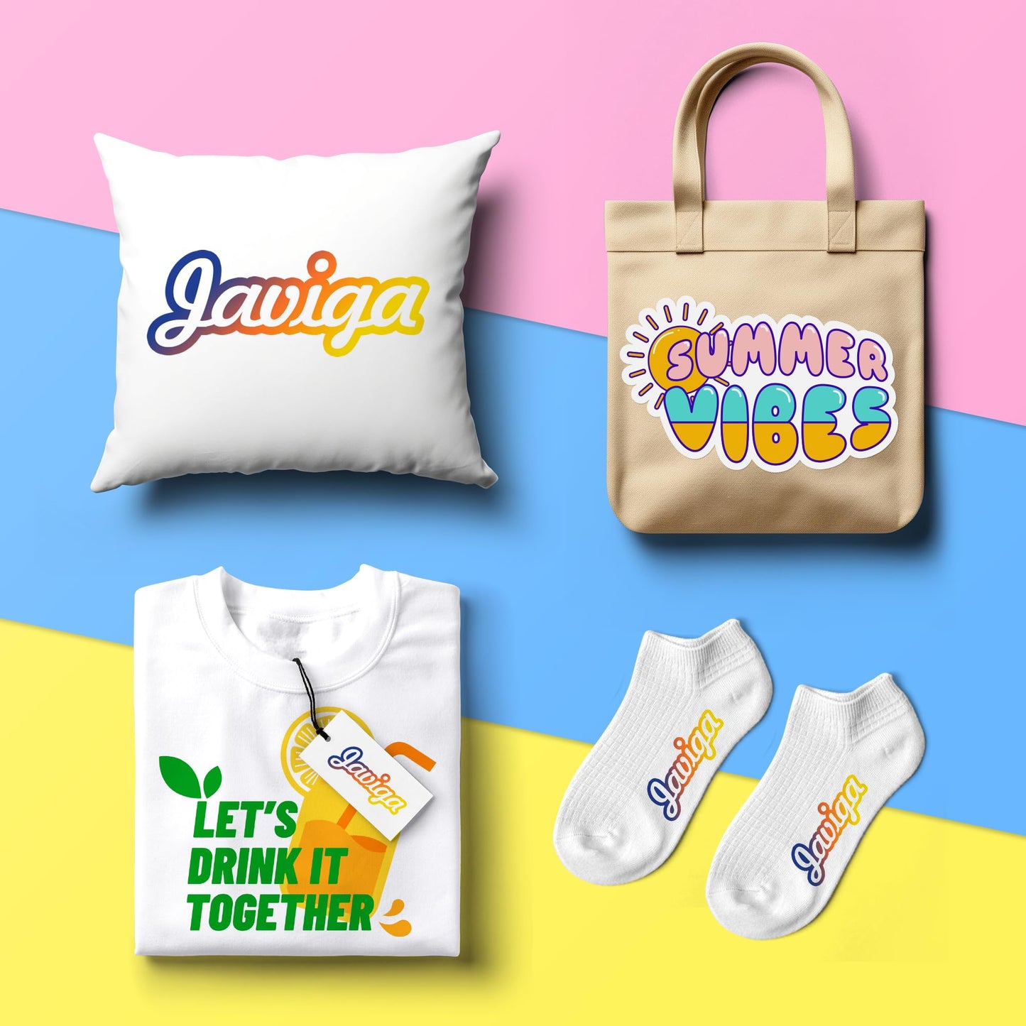 JAVIGA Plotterfolie Textil 30.5cm x 25.4cm-Flexfolie Plotterfolie Vinyl 12 Stück, Neon Farben Bügelfolie für Textilien, Transferfolie zum Aufbügeln T-Shirts & Stoffe (4 Farben)